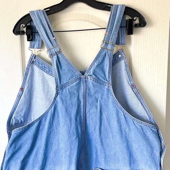 Big Bud Press Indigo Denim Original Overalls 100% Cotton Light Wash 2XL EUC - Picture 8 of 10